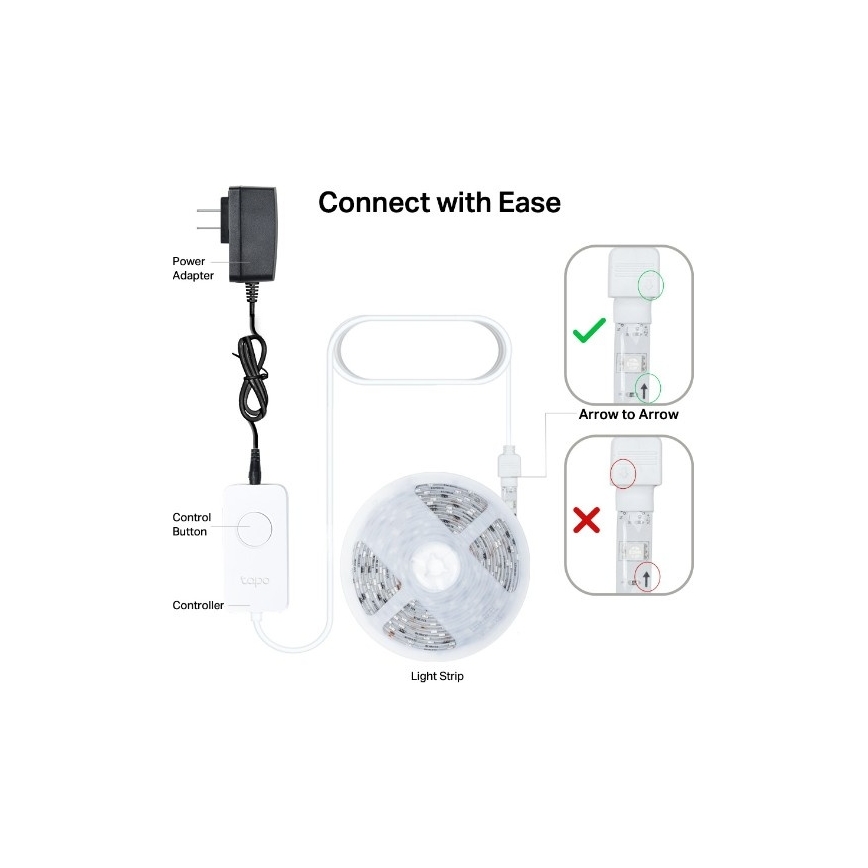 TP-Link - LED RGBW regulējamā lente 5 m LED/13W/230V Wi-Fi
