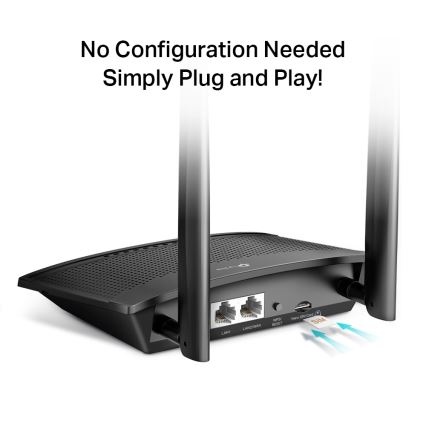 TP-Link - Maršrutētājs 300 Mb/s bezvadu N 4G LTE TL-MR100 Wi-Fi