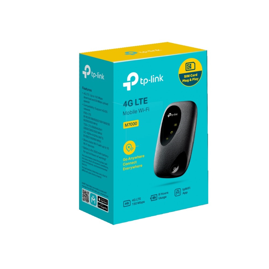 TP-Link - Mobilais Wi-Fi 4G LTE M7000