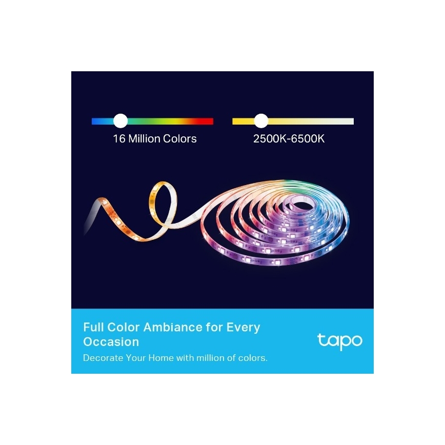 TP-Link - RGBW LED lente ar regulējamu spilgtumu, 5 m, LED/24W/230V, Wi‑Fi