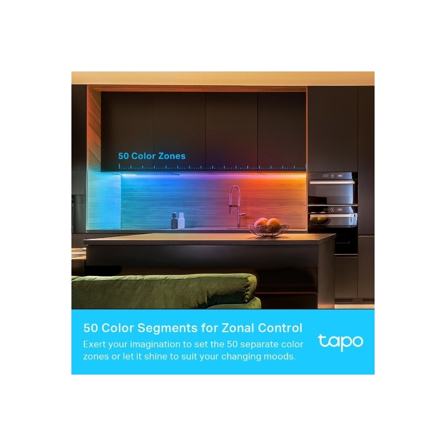 TP-Link - RGBW LED lente ar regulējamu spilgtumu, 5 m, LED/24W/230V, Wi‑Fi