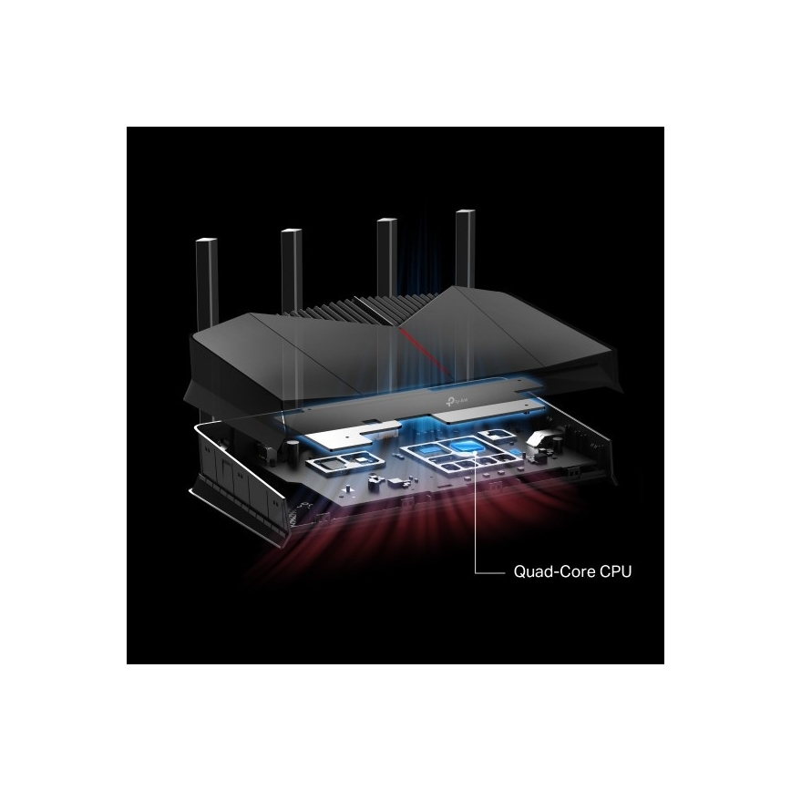TP-Link - Spēļu divjoslu Wi-Fi 7 maršrutētājs Archer GE230