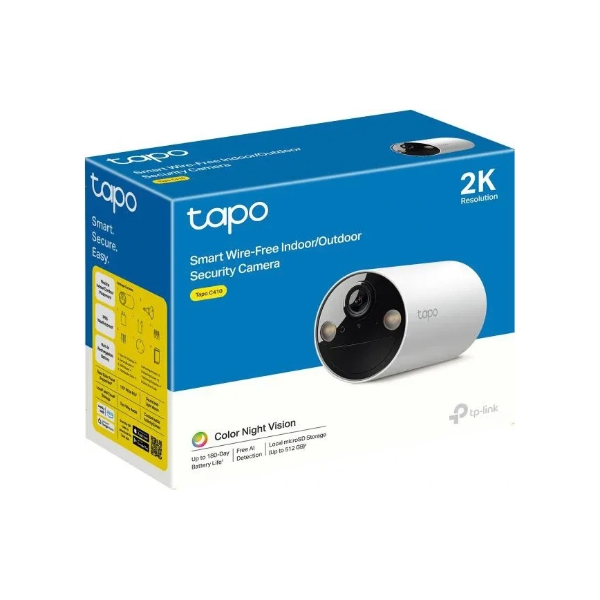 TP-Link - Viedā āra kamera ar sensoru IP65 Wi-Fi