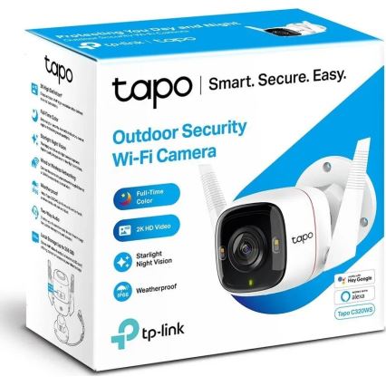 TP-Link - Viedā āra kamera ar sensoru, IP66 un Wi-Fi