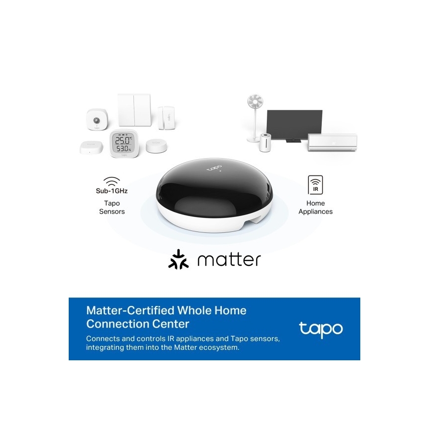 TP-Link - Viedā infrasarkanā vārteja Hub MATTER Wi-Fi