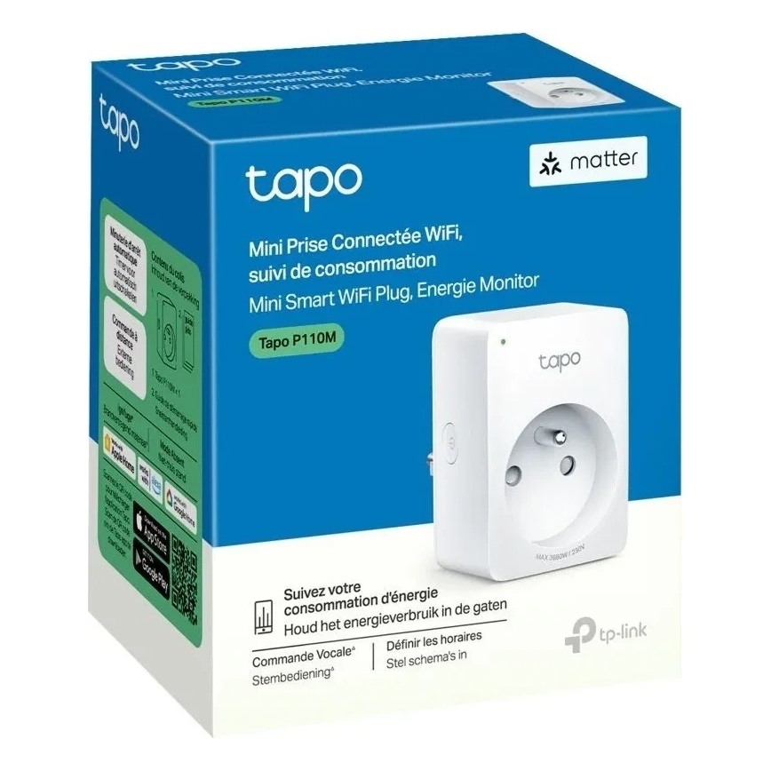 TP-Link - Viedā kontaktligzda E MATTER 3680W Wi-Fi