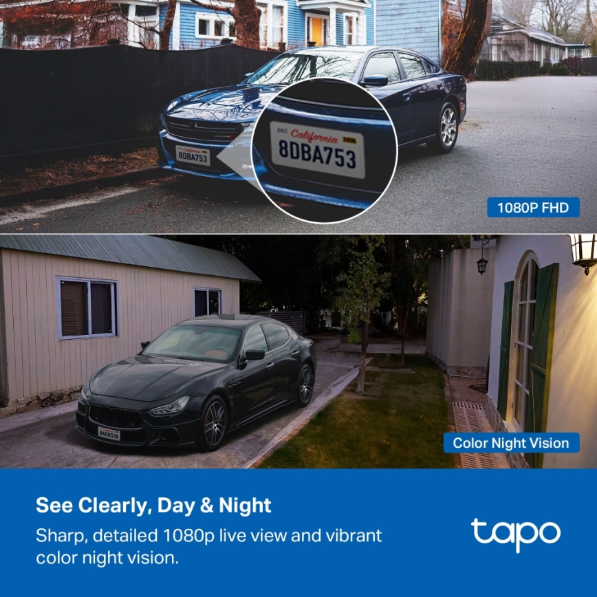 TP-Link - Viedā saules kamera 5200 mAh 5V IP65