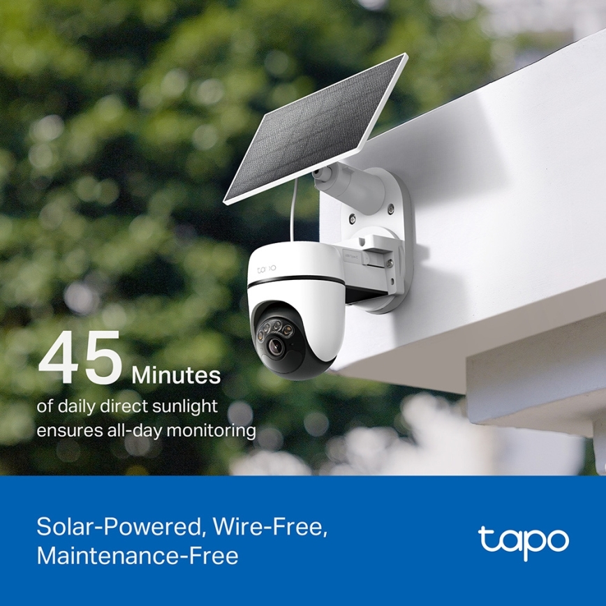 TP-Link - Viedā saules kamera 5V IP65 Wi-Fi