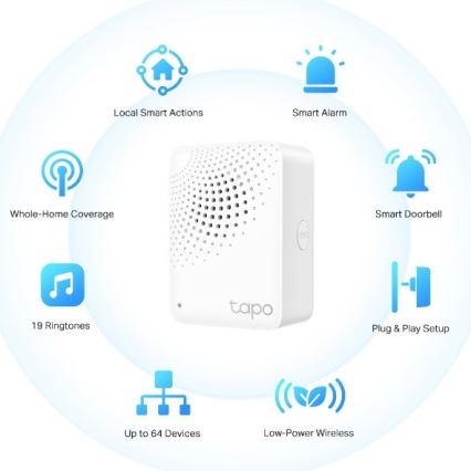 TP-Link - Viedais centrmezgls MATTER Wi-Fi Tapo H100