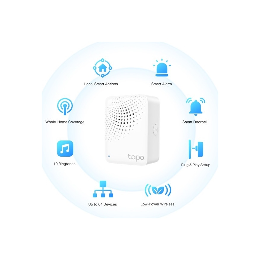 TP-Link - Viedais centrmezgls MATTER Wi-Fi Tapo H100