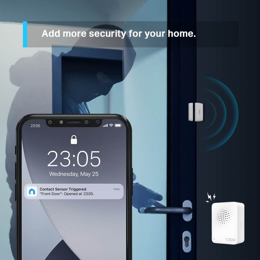 TP-Link - Viedais kontakta sensors 1xCR2032 Wi-Fi