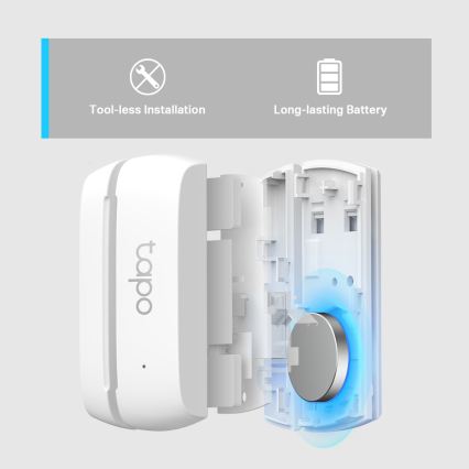 TP-Link - Viedais kontakta sensors 1xCR2032 Wi-Fi