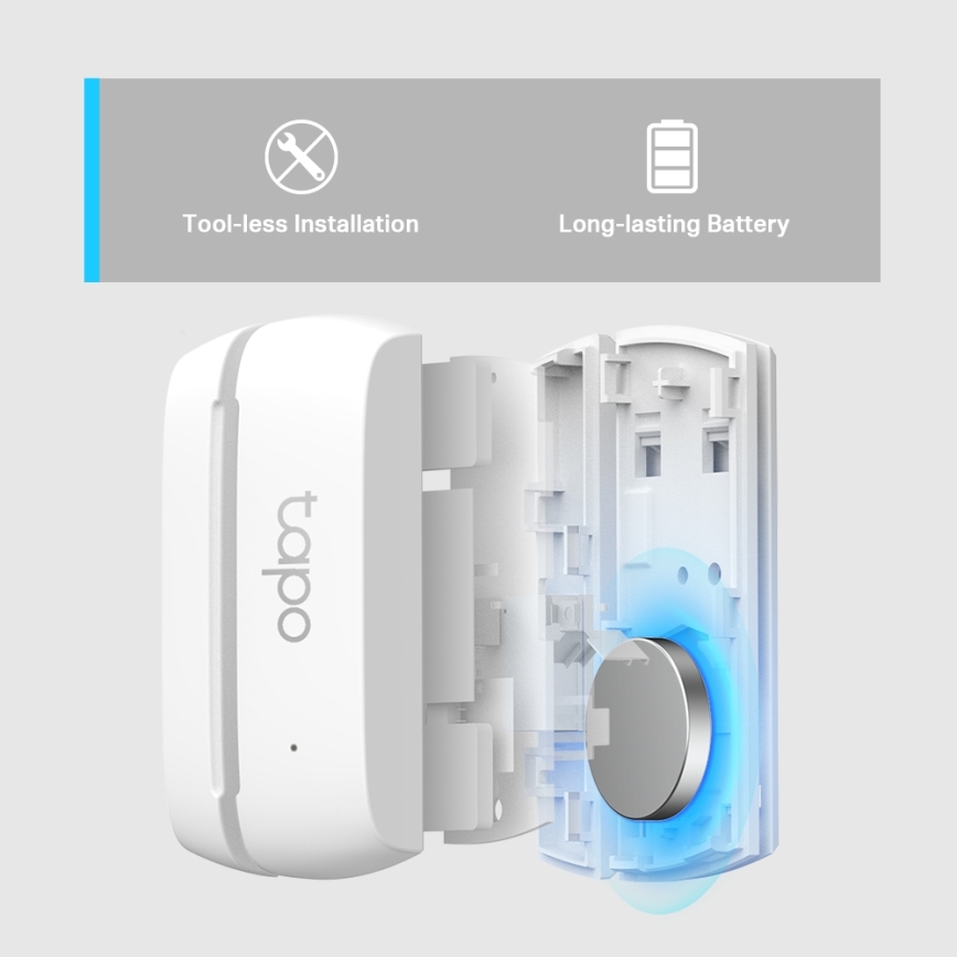 TP-Link - Viedais kontakta sensors 1xCR2032 Wi-Fi
