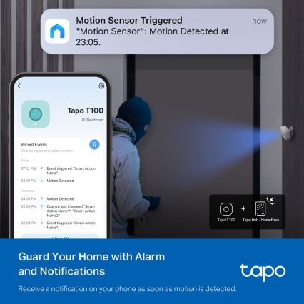 TP-Link - Viedais kustību sensors 1xCR2450 Wi-Fi