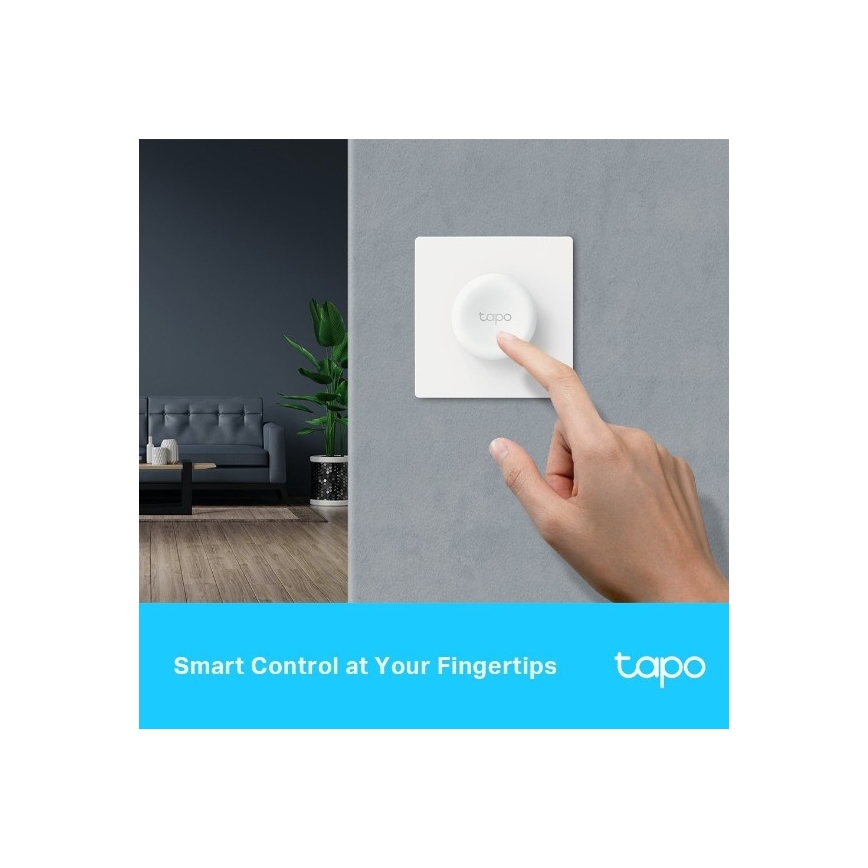 TP-Link - Viedais pieskāriena aptumšošanas slēdzis 1xCR2032 Wi-Fi