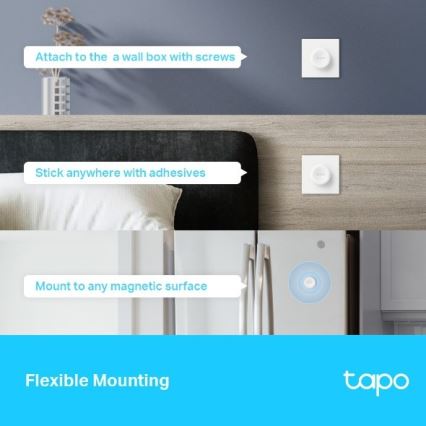 TP-Link - Viedais pieskāriena aptumšošanas slēdzis 1xCR2032 Wi-Fi
