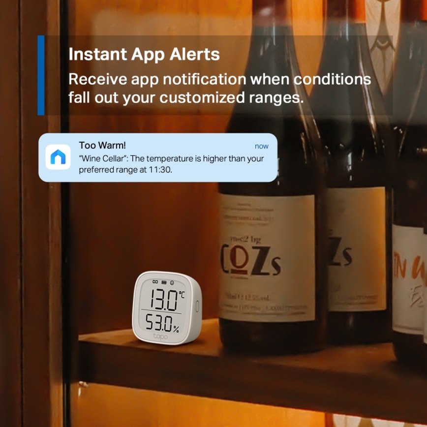 TP-Link - Viedais temperatūras un mitruma mērītājs 2xAAA