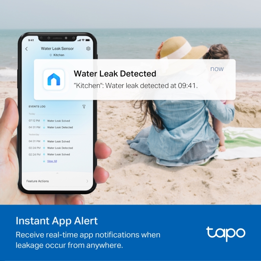 TP-Link - Viedais ūdens noplūdes sensors 2xAAA