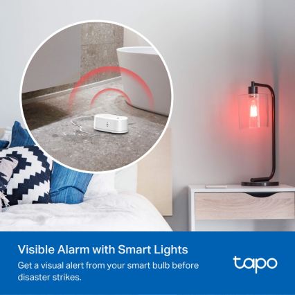 TP-Link - Viedais ūdens noplūdes sensors 2xAAA Wi-Fi