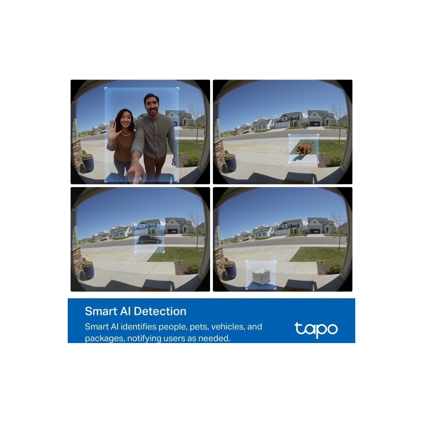 TP-Link - Viedais video durvju zvans 2K 10000 mAh IP66 Wi-Fi Tuya