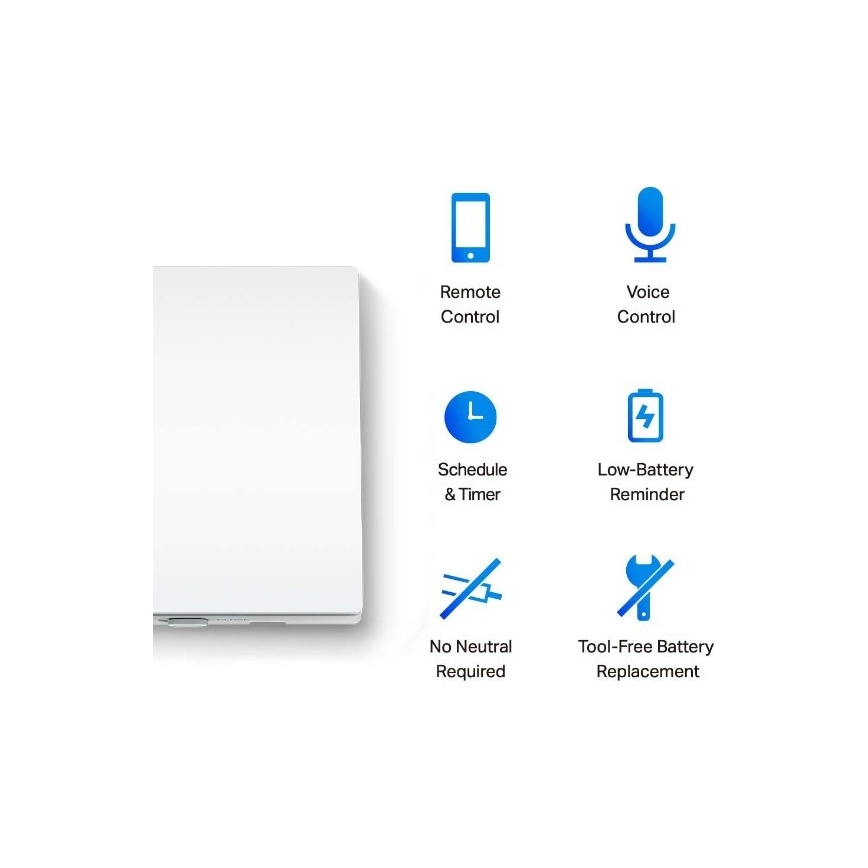 TP-Link - Vieds gaismas slēdzis 2xAAA Wi-Fi