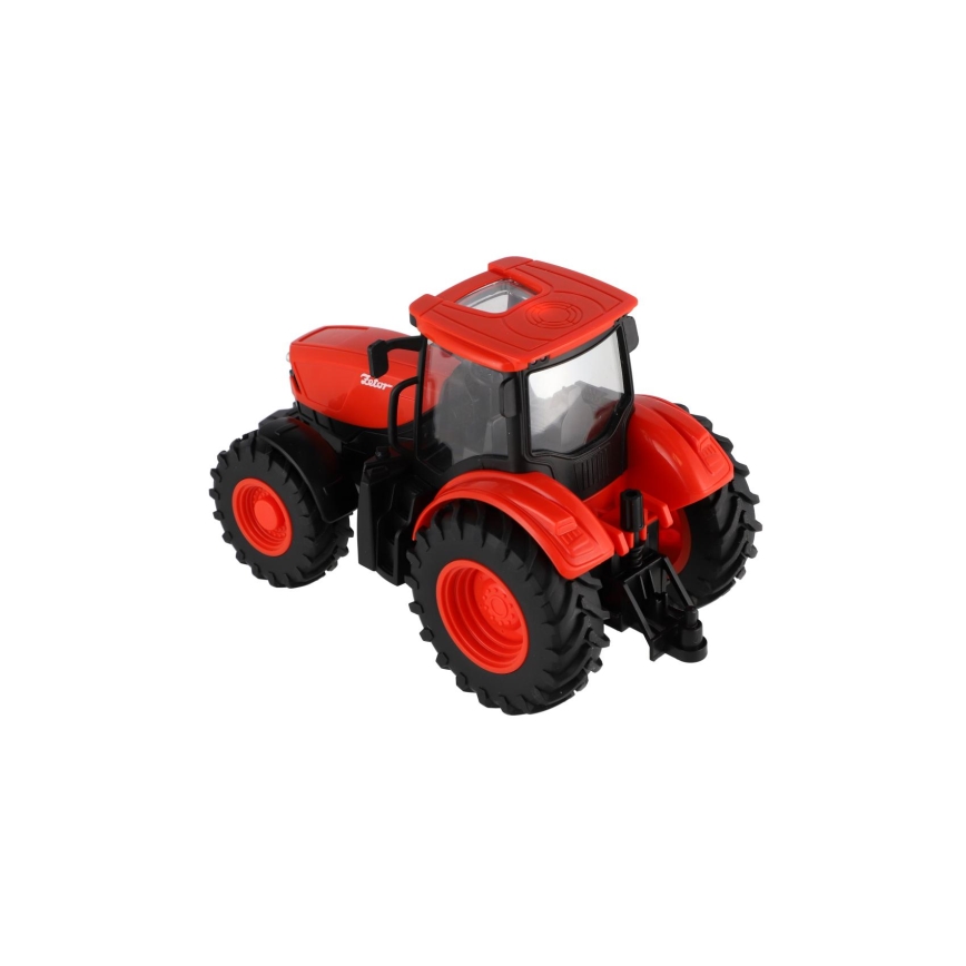 Traktors Zetor ar piekabi 2x AA + tālvadība