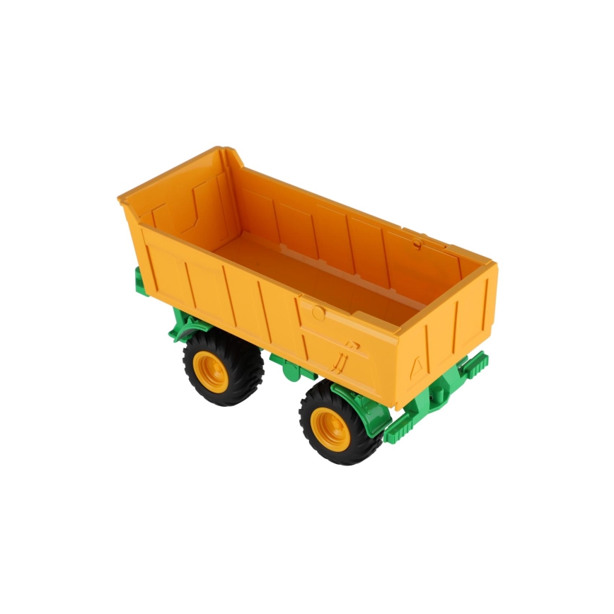 Traktors Zetor ar piekabi 2x AA + tālvadība