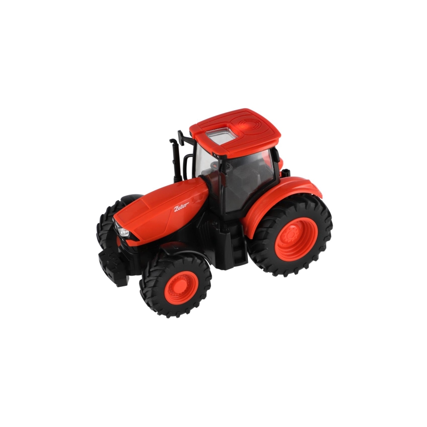 Traktors Zetor ar piekabi — darbināms ar 2xAA baterijām, komplektā tālvadība