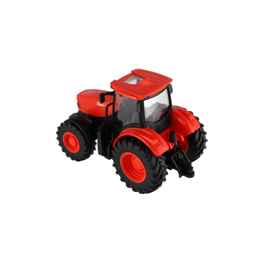 Traktors Zetor ar piekabi — darbināms ar 2xAA baterijām, komplektā tālvadība