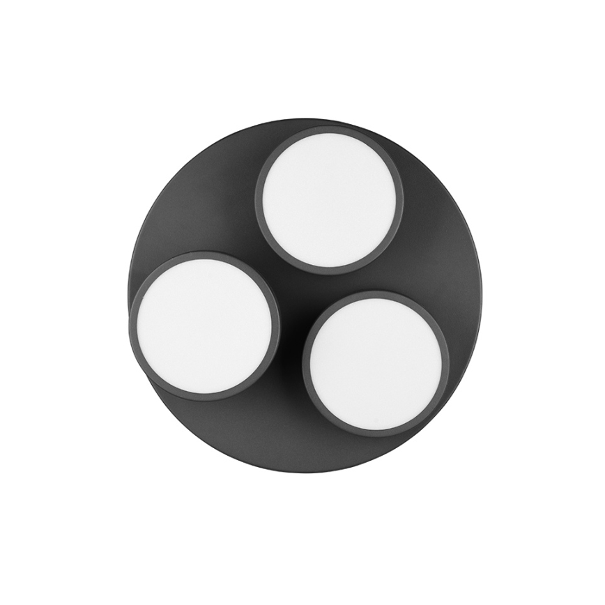 Trio - LED dimmējama griestu lampa FRANKLIN 3xLED/8,5 W/230 V 3000 K Ø 35 cm melna