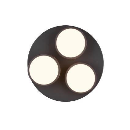 Trio - LED dimmējama griestu lampa FRANKLIN 3xLED/8,5 W/230 V 3000 K Ø 35 cm melna