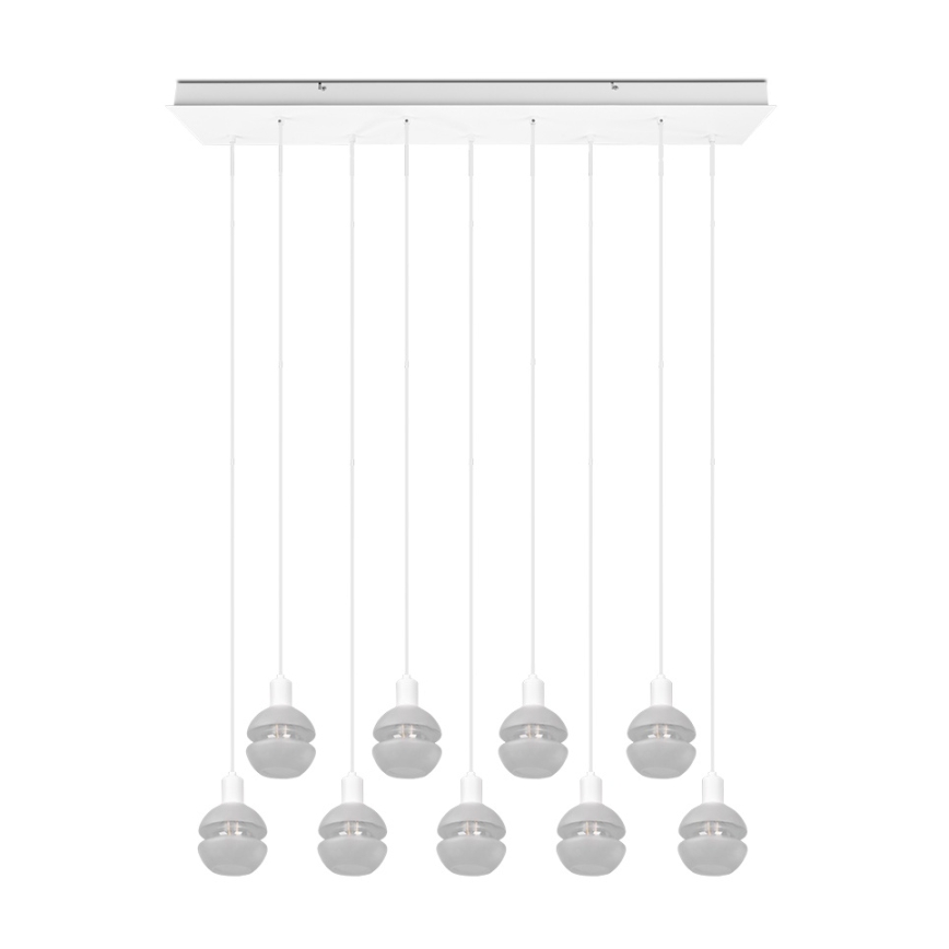 Trio - Griestu lustra uz vada MELA 9xE14/25W/230V balta