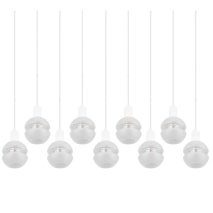 Trio - Griestu lustra uz vada MELA 9xE14/25W/230V balta