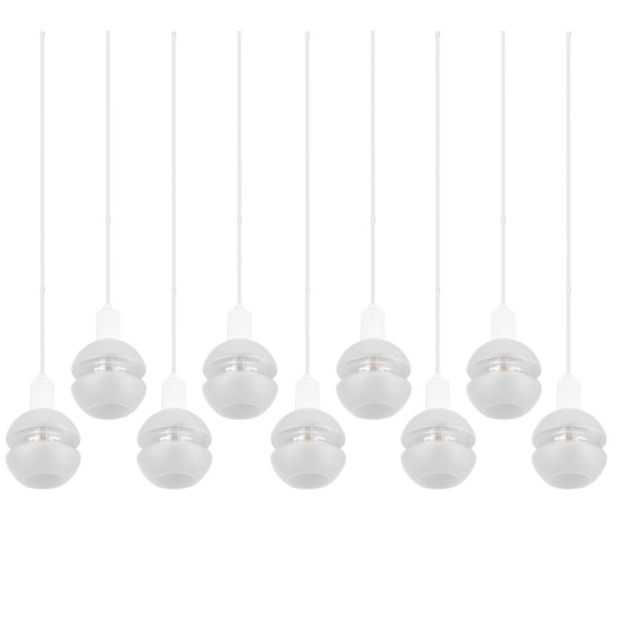 Trio - Griestu lustra uz vada MELA 9xE14/25W/230V balta