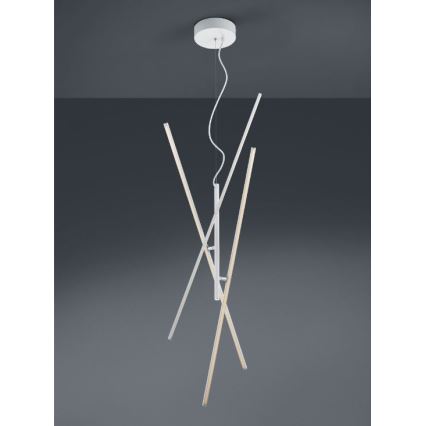 Trio - LED Aptumšojama lustra ar auklu TIRIAC 3xLED/8,5W/230V balta