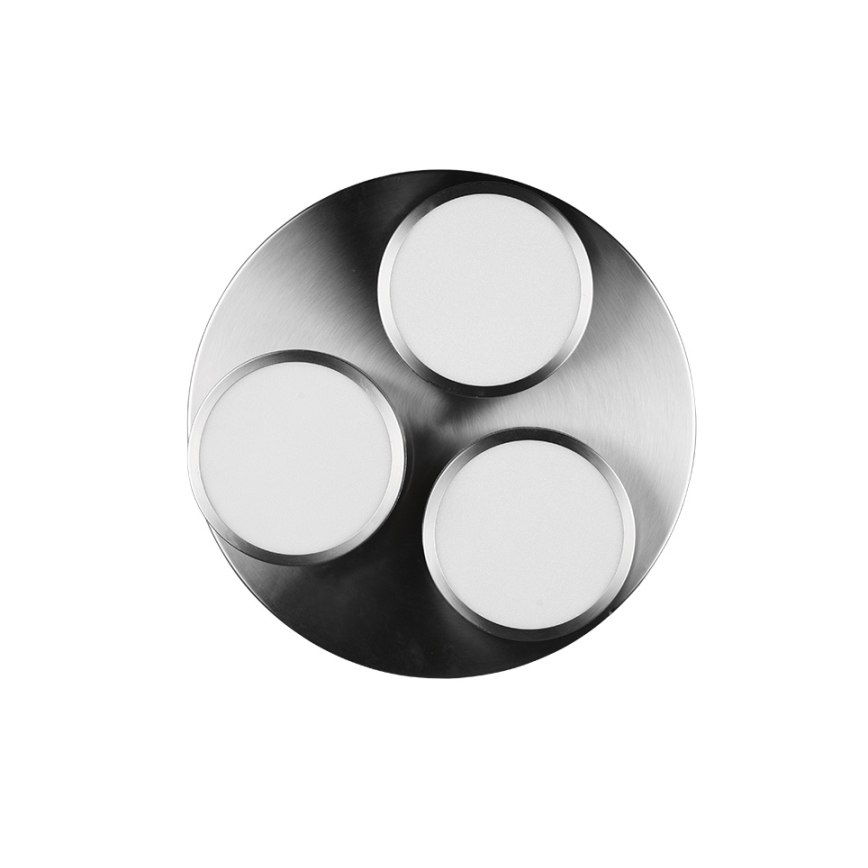 Trio - LED Dimējams griestu gaismeklis FRANKLIN 3xLED/8,5W/230V 3000K pr. 35 cm matēts hroms