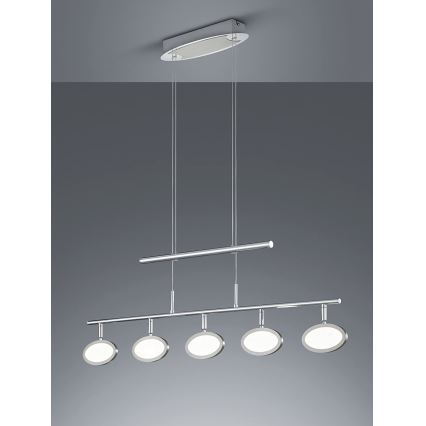 Trio - LED Lustra ar auklu DUELLANT 5xLED/4,3W/230V