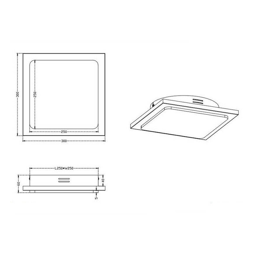 TRIO - LED regulējams griestu gaismeklis DENVER LED/20W/230V patina