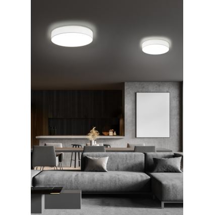 Trio - LED regulējams griestu gaismeklis LUGANO LED/22W/230V 3000K Ø 40 cm balts