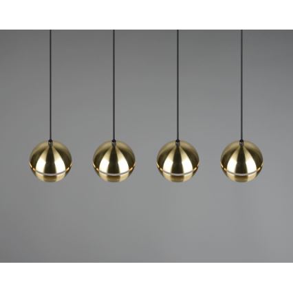 Trio - Lustra ar auklu FLETCHER 4xE14/40W/230V misiņš