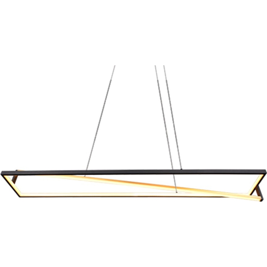 Trio - LED aptumšojams pakaramais lukturis uz troses EDGE LED/35W/230V 2300/3000/4000K melna/zelta