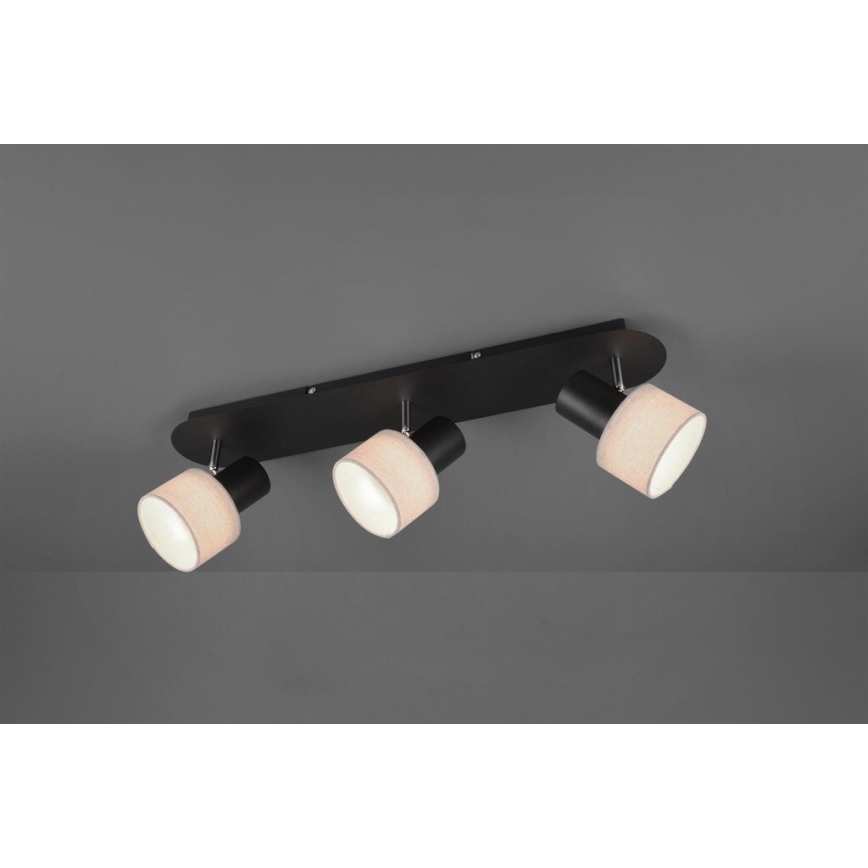 Trio - Starmetis WAILER 3xGU10/5W/230V melns