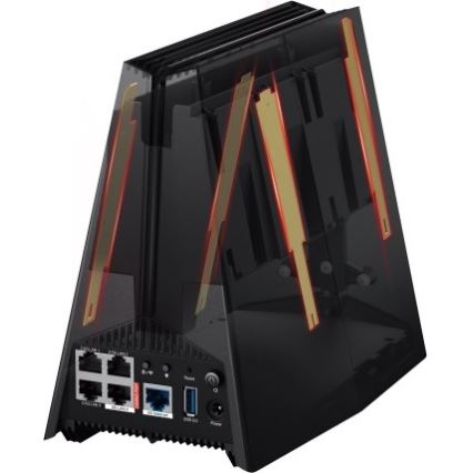 Trīs joslu Wi‑Fi 7 spēļu maršrutētājs