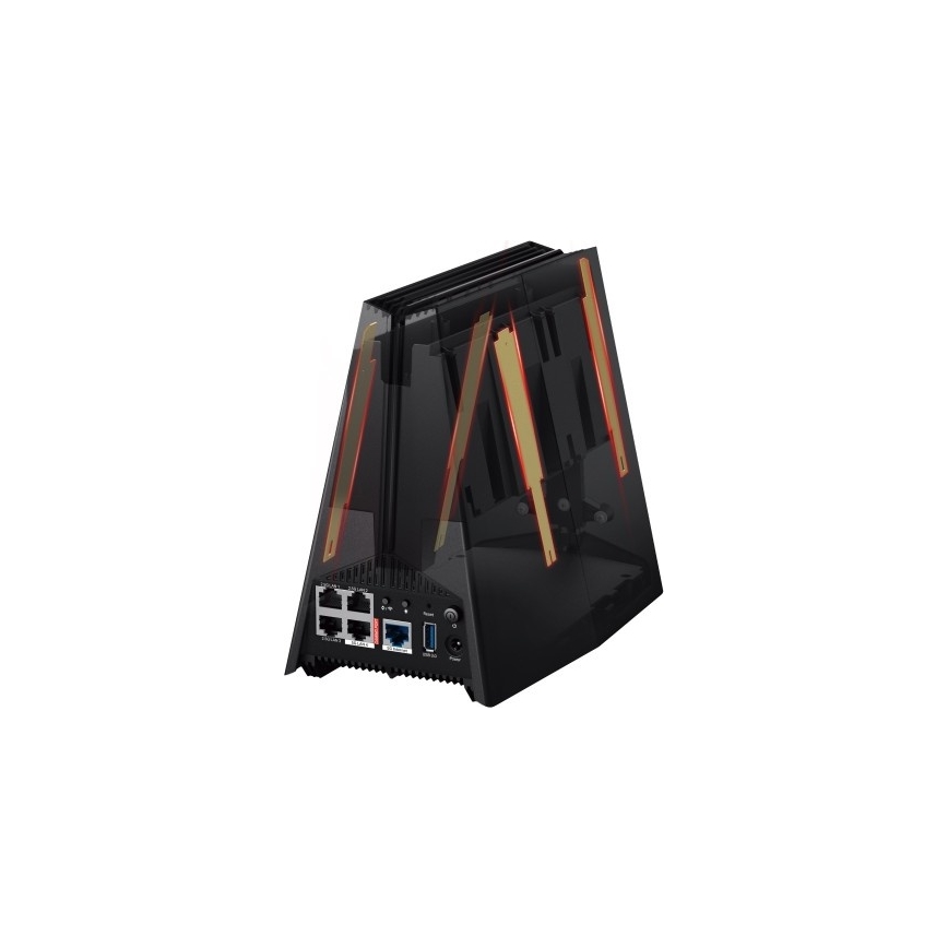 Trīs joslu Wi‑Fi 7 spēļu maršrutētājs