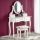 Tualetes galdiņš SARA 80x130 cm + stool 45x37 cm balta