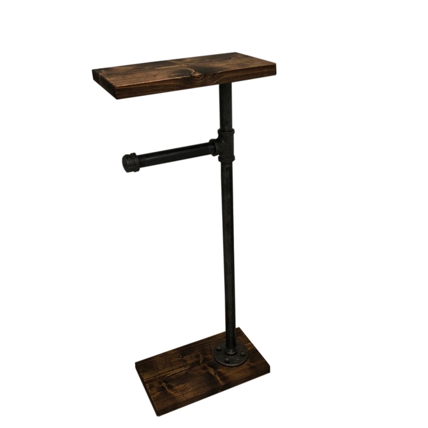 Tualetes papīra turētājs ar plauktu BORU 65x30 cm egle