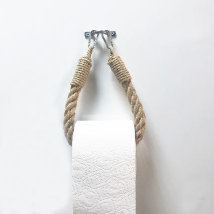 Tualetes papīra turētājs ar virvi BORU 22x14 cm brūns