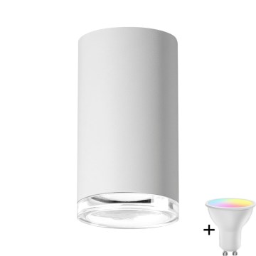 TURYN LED RGBW dimmējams vannas istabas spot gaismas 1xGU10/6,5W/230V 2700-6500K Wi-Fi IP44 balta