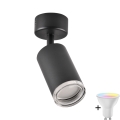 TURYN LED RGBW Regulējama vannas istabas punktveida gaisma 1xGU10/6,5W/230V 2700-6500K Wi-Fi IP44 melns