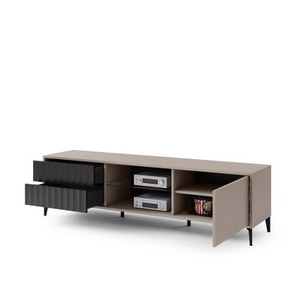 TV galdiņš ar atvilktni RONJA taupe/melna